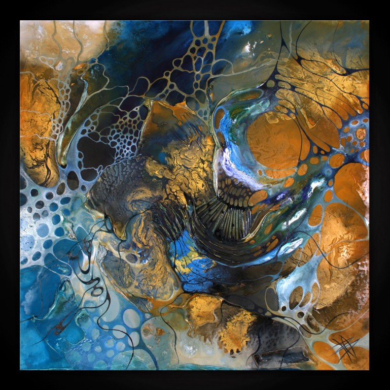 goldene universum strukturgemälde von bozena ossowski goldene universum strukturgemälde von bozena ossowski