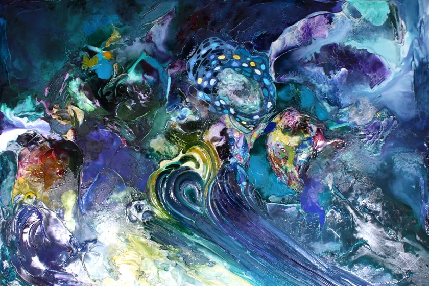 Moderne Strukturgemälde Bild von Bozena Ossowski Moderne Strukturgemälde Bild von Bozena Ossowski